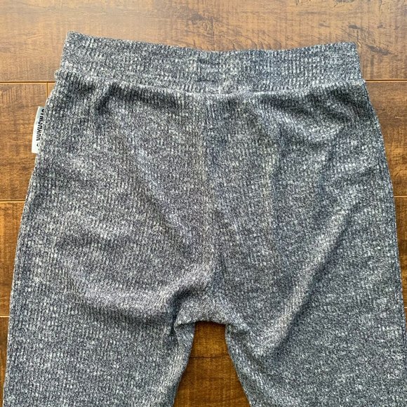 Gymshark Slounge High Waisted Knit Leggings in Grey Marl Size Small - Picture 6 of 13